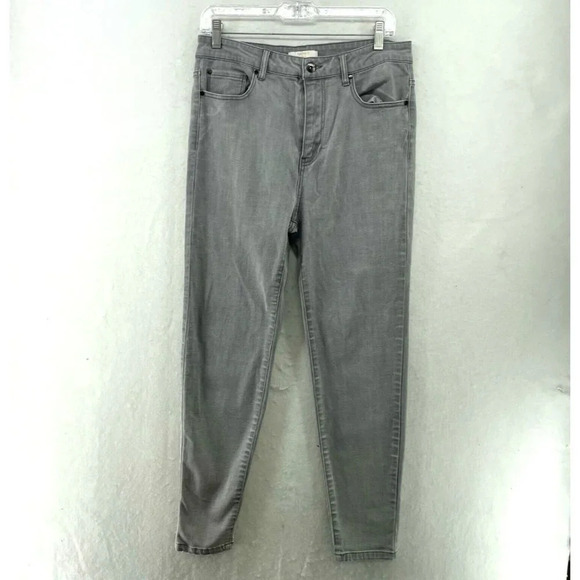 Forever 21 Jeans Women's Sz 30 Gray Regular Fit Skinny High-Rise Denim - Picture 1 of 11